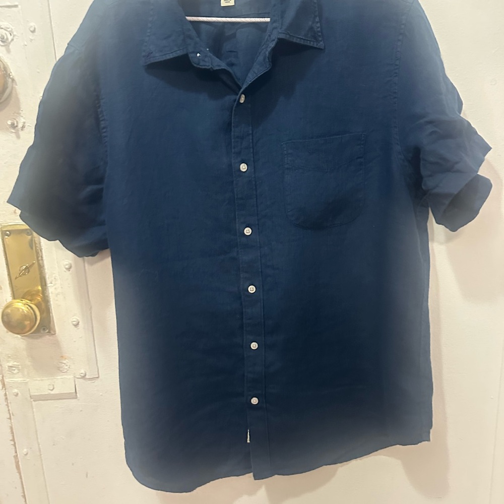 J. Crew Blue Casual Button Down Shirt